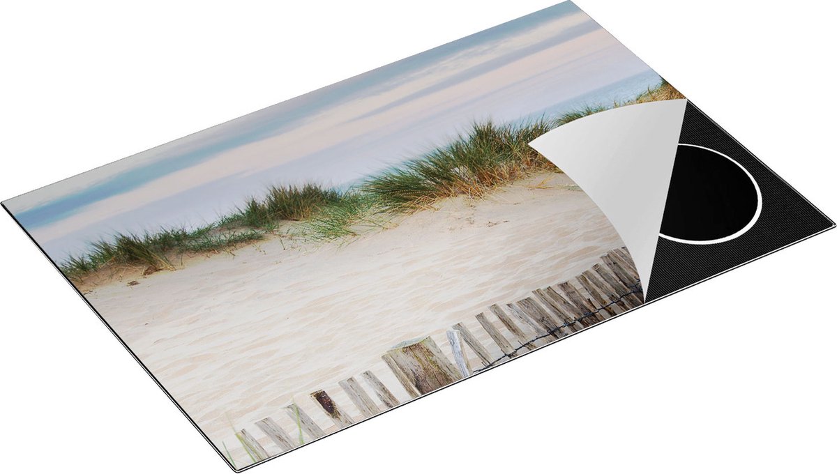 Chefcare Inductie Beschermer Zand Duinen aan het Strand - 80x52 cm - Afdekplaat Inductie - Kookplaat Beschermer - Inductie Mat