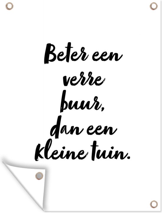 Affiche De Jardin Citations Voisins Jardin Proverbes Wit Texte 1x160 Bol Com