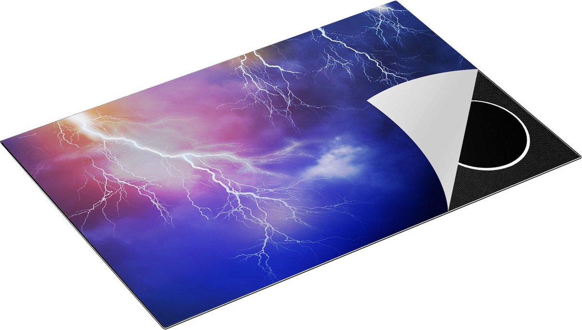 Chefcare Inductie Beschermer Blikseminslagen - Onweer - 81,6x52,7 cm - Afdekplaat Inductie - Kookplaat Beschermer - Inductie Mat