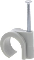 Q-LINK Buisclip/Nagelclip | PVC | 16-19 mm | Grijs | 20x