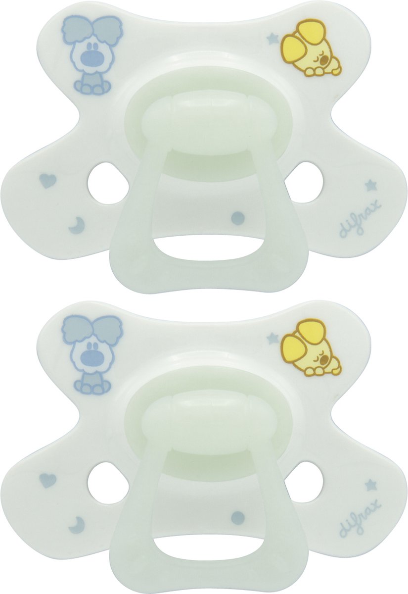 Goedkoopste Difrax - Natural Fopspeen - 20 Maanden - Woezel en Pip Speen - 2 st.