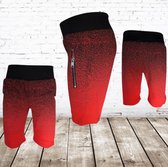 Short Garçons rouge 6 - Papillon-110/116- Shorts