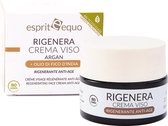 Esprit Equo Rigenera - Verzachtende dag- en nacht gezichtscrème met arganolie en Damast rozenwater. Pot, 50ml.