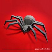 Hobbypakket - 3D Papercraft Spin – Compleet knutselpakket met snijmat, liniaal, vouwbeen, mesje – 70 cm – Zwart