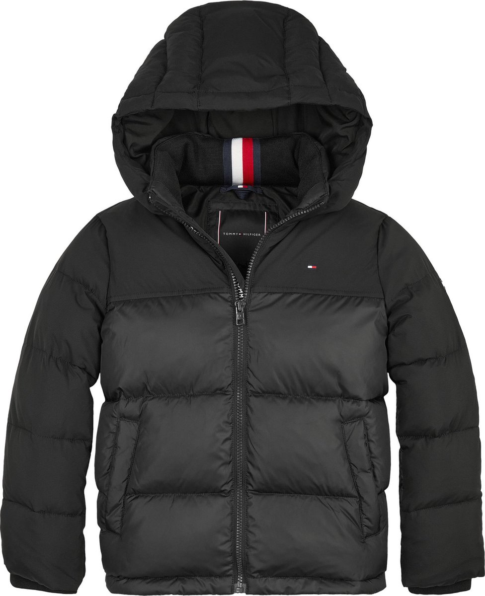 Tommy Hilfiger Jongens Jas Zwart maat 152 bol