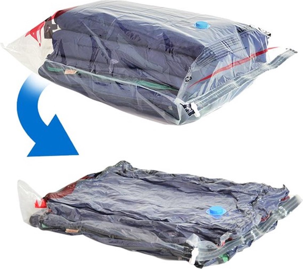 Kleine vacuümzakken voor kleding - 10 stuks, 40 x 50 cm - Herbruikbare opbergzakken