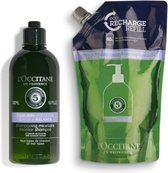 Haarverzorging - L'Occitane en Provence - Duo Micellair Shampoo Gentle & Balanced 300ml + Eco-Refill 500ml