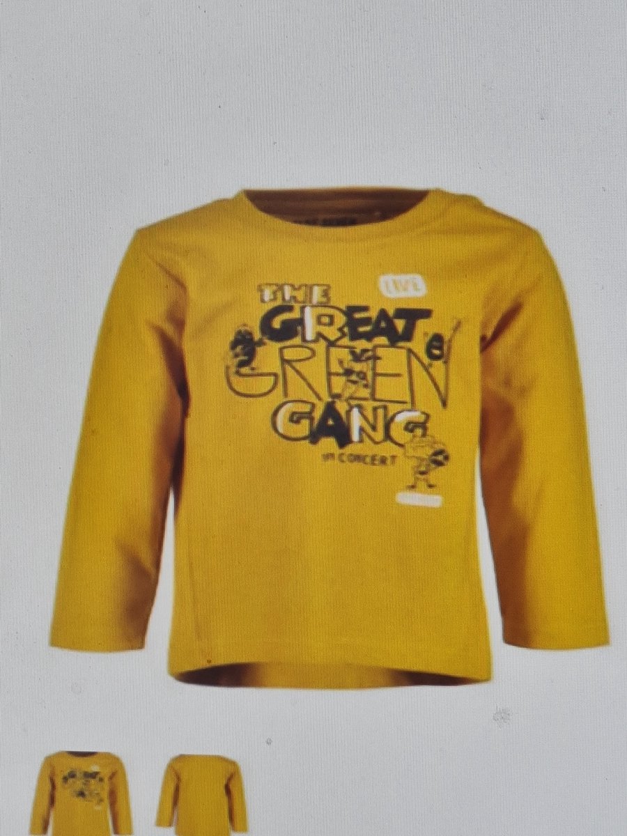 Blue Seven Baby T-shirt Geel The Great Maat 80