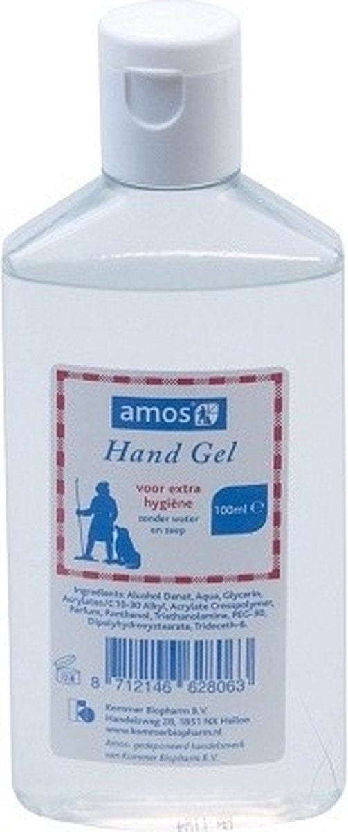 Goedkoopste Amos Handgel 100ML Meeneem verpakking
