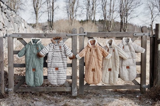 Elodie Baby Overall - Skipak Baby - Baby Voetenzak - Voetenzak autostoel -Autumn Rose - 0/6 maand — afbeelding 4