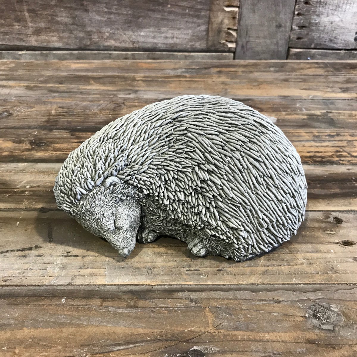 Betonnen tuinbeeld - slapende egel
