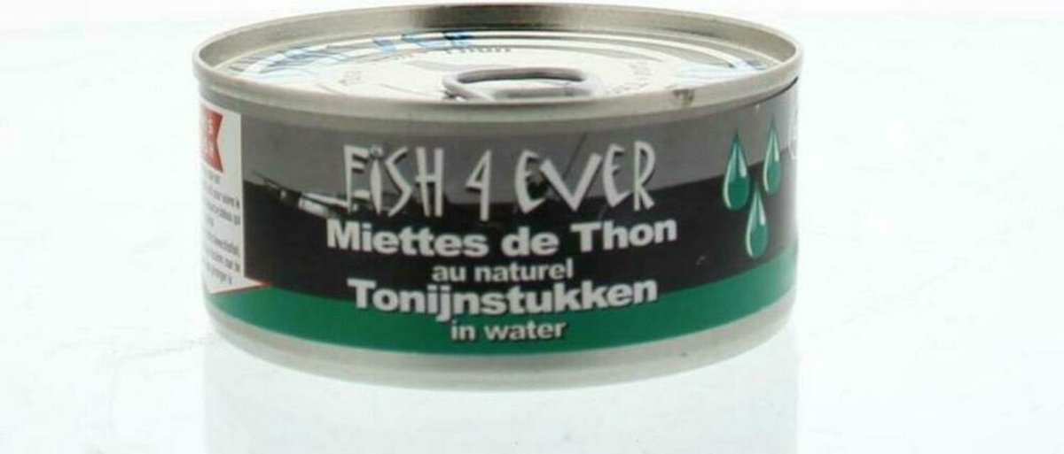 Fish 4 Ever Tonijnstukken in water 160 gram
