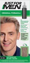 Just For Men Original Haarkleuring H10 Blond - Haarverf voor Mannen - Professionele Grijsdekking in 5 Minuten - 100% Natuurlijke Uitstraling - Dekt tot 8 Weken - Vrij van Ammoniak