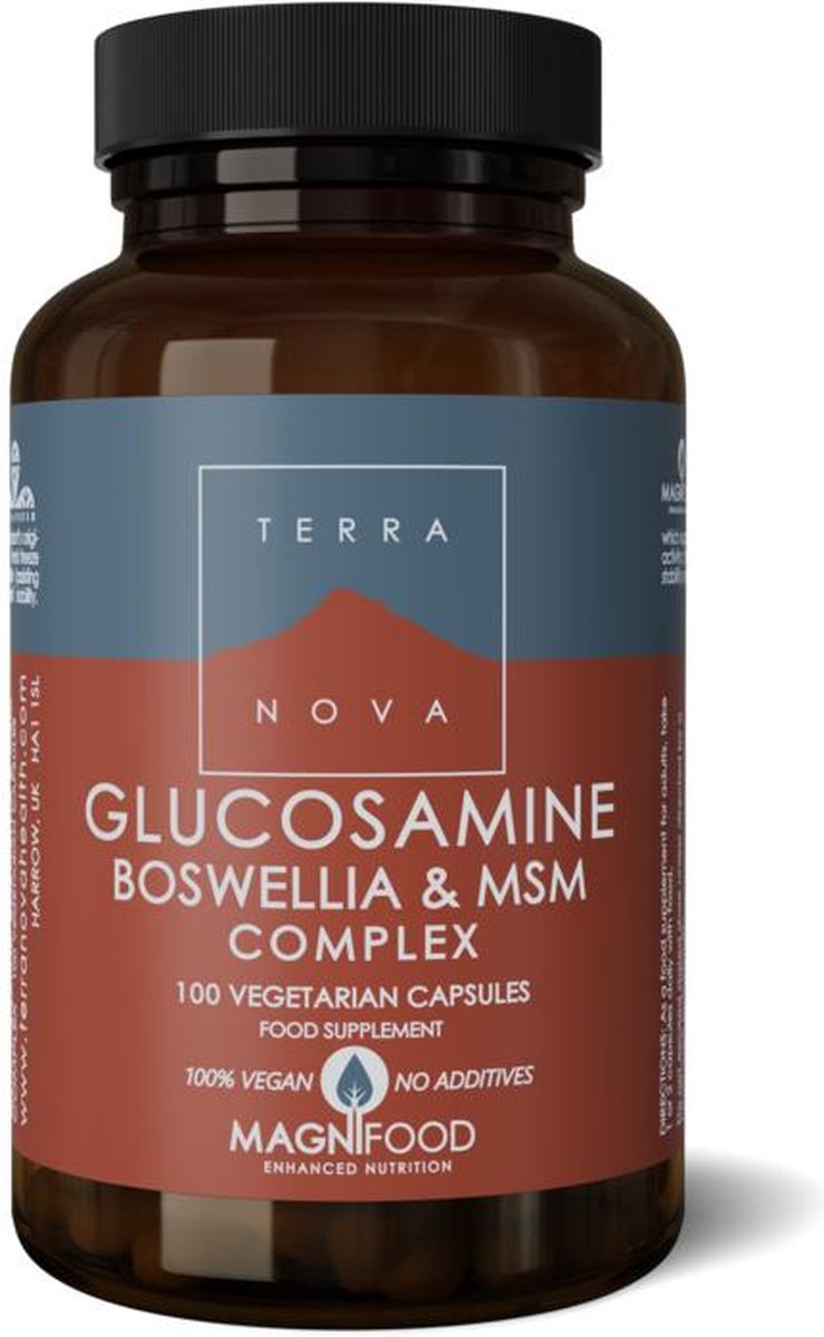 Terranova Glucosamine boswellia & MSM complex Inhoud 100 capsules