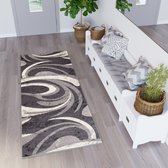 Tapiso Dream Tapijt Loper Grijs Gangloper Grijs Vloerkleed Maat- 70x200