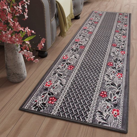 Tapiso Dream Carpet Runner Grijs Couloir Salon Taille - 80x1400
