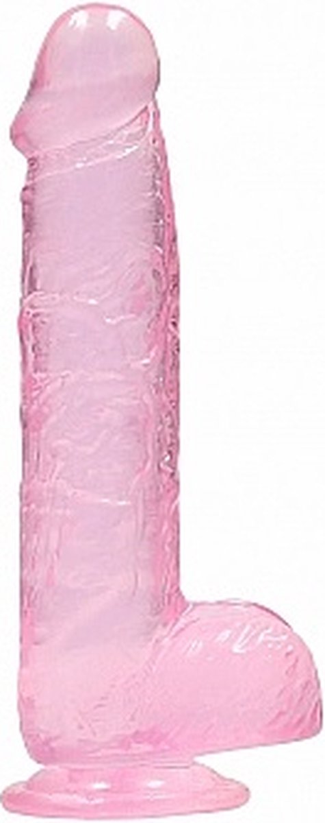 Goedkoopste Handful Crystal Clear Transparante Dildo Roze Beginners Dildo Small Invoerdiepte 12 cm Totale Lengte 15 cm