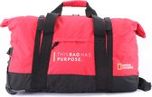 National Geographic Opvouwbare Reistas met wielen / Weekendtas - Vegan - 48 Liter (S) - Pathway - N10442 - Rood