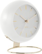 Karlsson Globe - Horloge de table - Fer - Ø21cm - Blanc