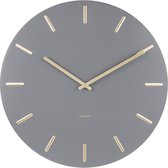 Karlsson Horloge Murale Charm 45 X 3,5 Cm Grijs Acier