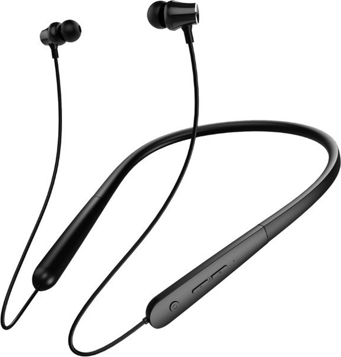 BRAINZ Draadloze Bluetooth Sport Headset - U-Vorm - Call Functie - Zwart