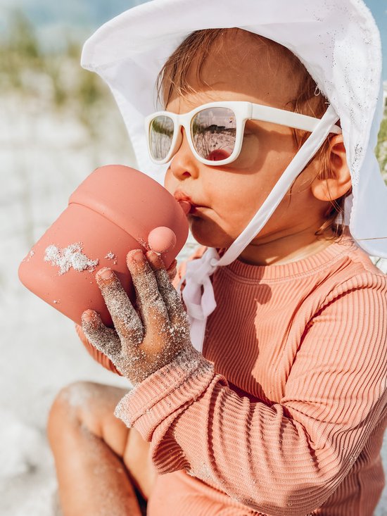 Pura my-my™ - silicone - gobelet à bec - 150 ml - Rose- Grijs