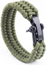Jumada - Bracelet - Paracord - Vert - Mode - Unisexe - 23 cm - Textile