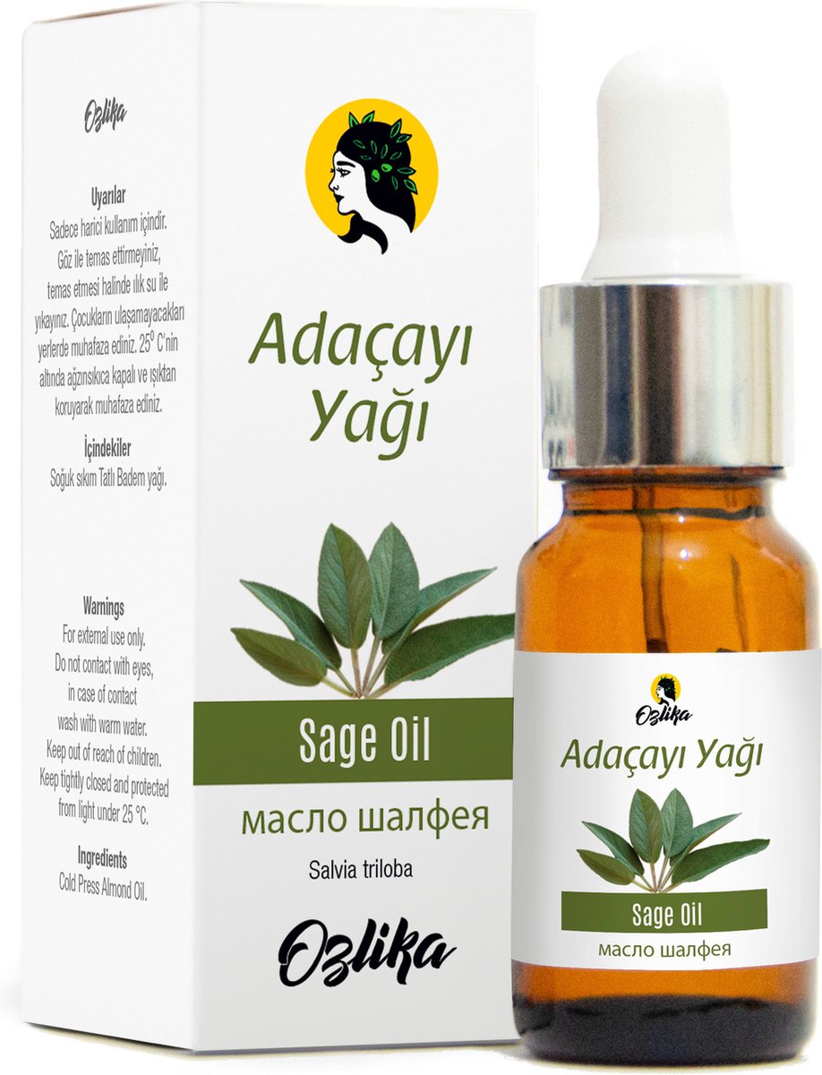 Goedkoopste Ozlika Salie (Sage) Essentiële Olie 10ml