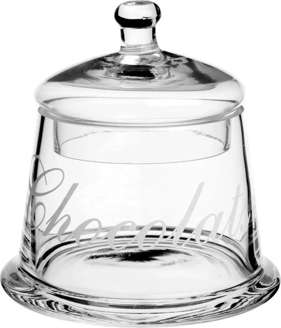 Intirilife Set Van 3 Victoriaanse Stijl Snoeppotten - Vintage Glazen Potten Met Deksel 25x11.5 / 22.5x10.1 / 21x12 Cm