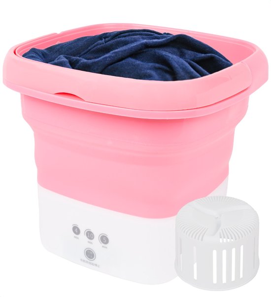 Mini wasmachine - Camping wasmachine - Opvouwbare wasmachine - Handwasmachine - Fruitwasser - Kampeer wasmachine