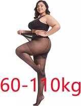 2-Pack Plus Size Panty | Zwart + Beige | Hoge Elasticiteit | 60-110 Kilo | 2 Stuks