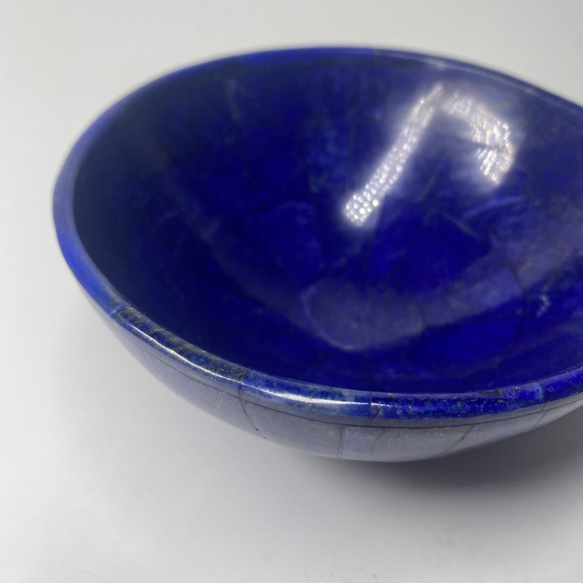 A+++ Natuurlijke Lapis Lazuli bowl/Kom 250 mm - 1,34 kg Handgemaakt - Blauw - Helend