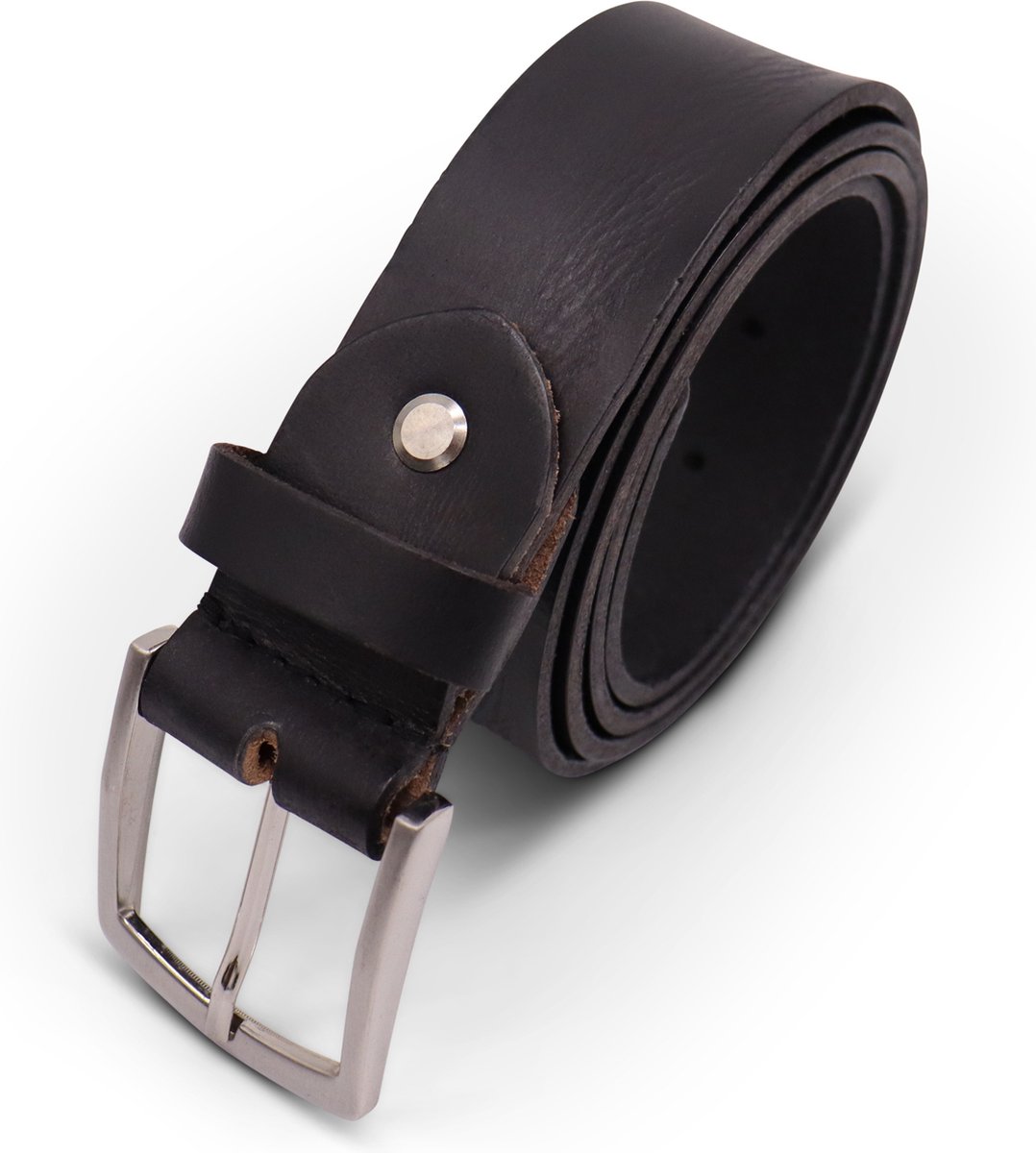 Safekeepers Riem - Heren riem - Dames riem - Leren riem heren - 40 mm brede riem heren - 110 - zwart