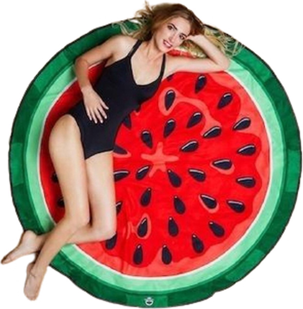 Meloen Handdoek - Strandlaken - Stranddoek - maat 150 cm -150 cm.