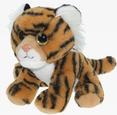 Pluche knuffel dieren bruine Tijger van 25 cm - Speelgoed knuffels - Cadeau voor jongens/meisjes