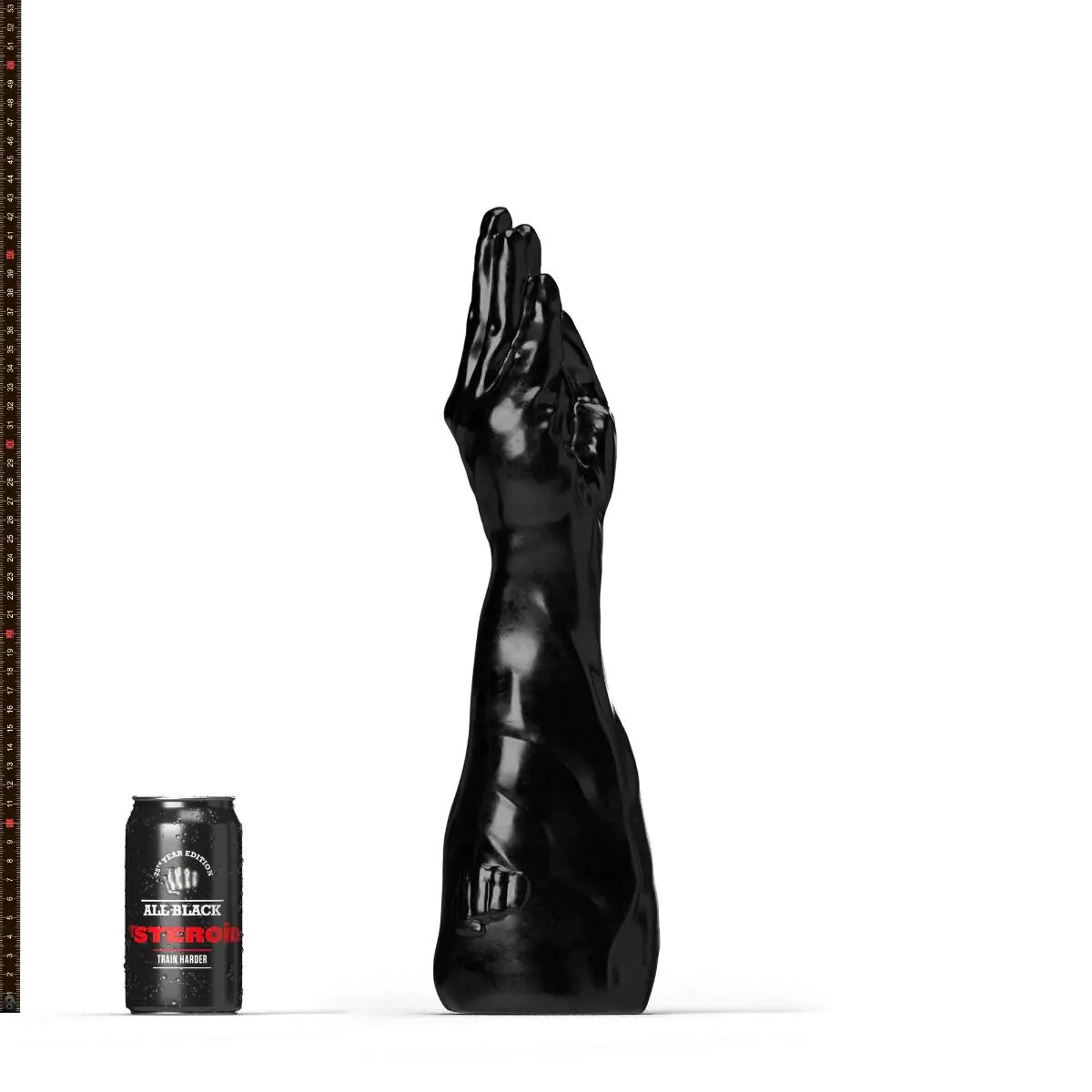 Goedkoopste All Black Steroïd - Backstroke - Dildo - 40.5 x 12.5 cm - zwart