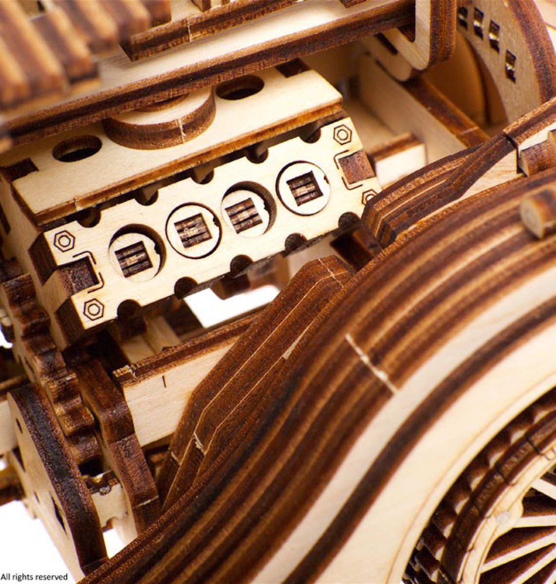 UGEARS Houten 3D Model - Roadster VM-01 — afbeelding 12