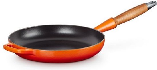 Le Creuset Koekenpan Signature - Oranjerood - Ø 28 cm / 2,6L - Geëmailleerde Anti-aanbaklaag - Vaatwasserbestendig