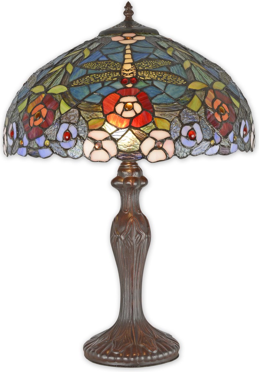 Tiffany stijl tafellamp 59,5 cm hoog