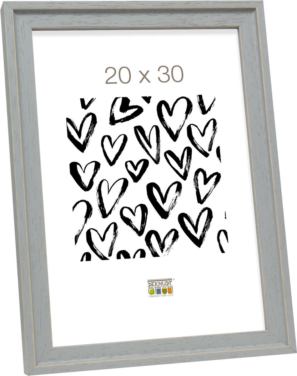 Deknudt Frames fotolijst S45ES3 - grijs handgeschilderd - foto 20x30