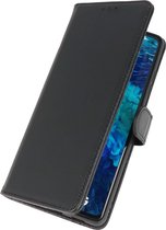 Lelycase Echt Lederen Booktype Samsung Galaxy S22 Ultra hoesje - Zwart