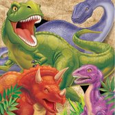 Dinosaurus servetten 16 stuks