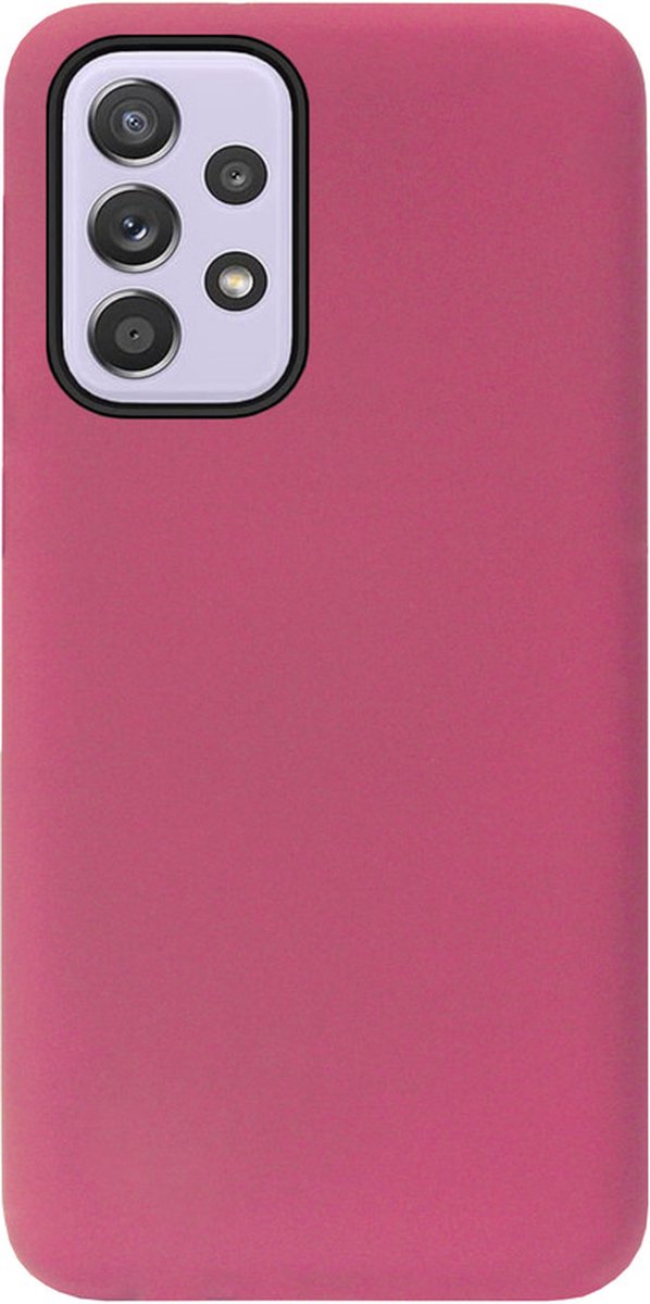 ADEL Premium Siliconen Back Cover Softcase Hoesje Geschikt voor Samsung Galaxy A33 - Bordeaux Rood