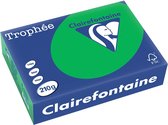 Clairefontaine Trophée Intens, gekleurd papier, A4, 210 g, 250 vel, bijartgroen 4 stuks