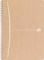 Cahier à spirale Oxford Touareg , 180 pages, ft A4, quadrillé 5 mm, blanc 5 pièces