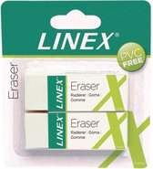 Linex ER30-2B Wit 2stuk(s) vlakgum