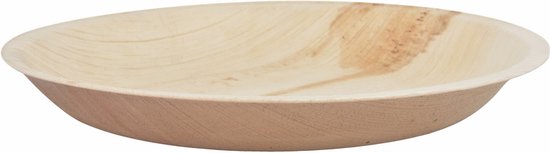 24x assiette en feuille de palmier, 100% bio et entièrement compostable - vaisselle jetable