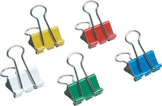 Foto: Foldbackclip 19 mm 12 stuks