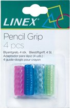 Pen en potlood grip Linex 4 st ass - 10 stuks