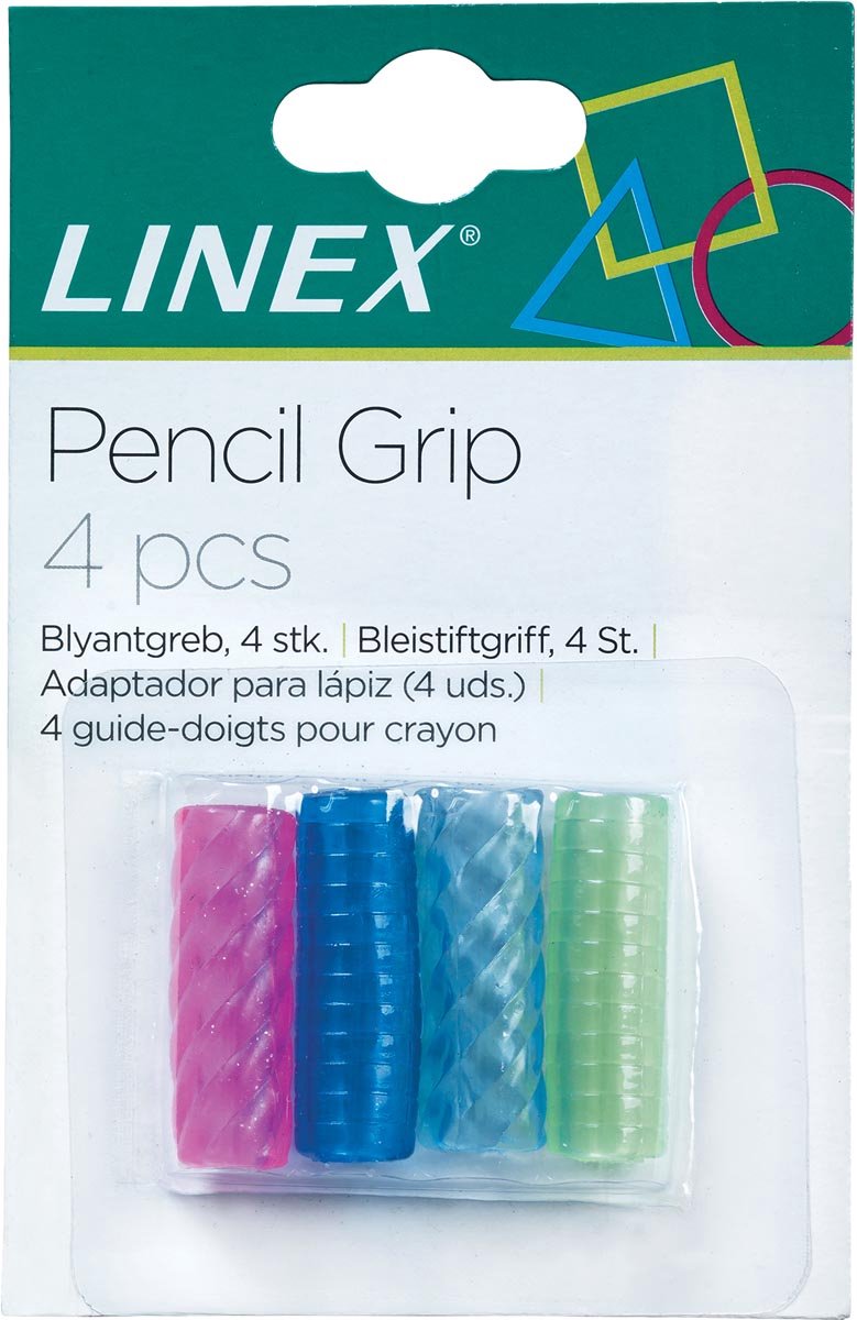 Pen en potlood grip Linex 4 st ass | 10 stuks